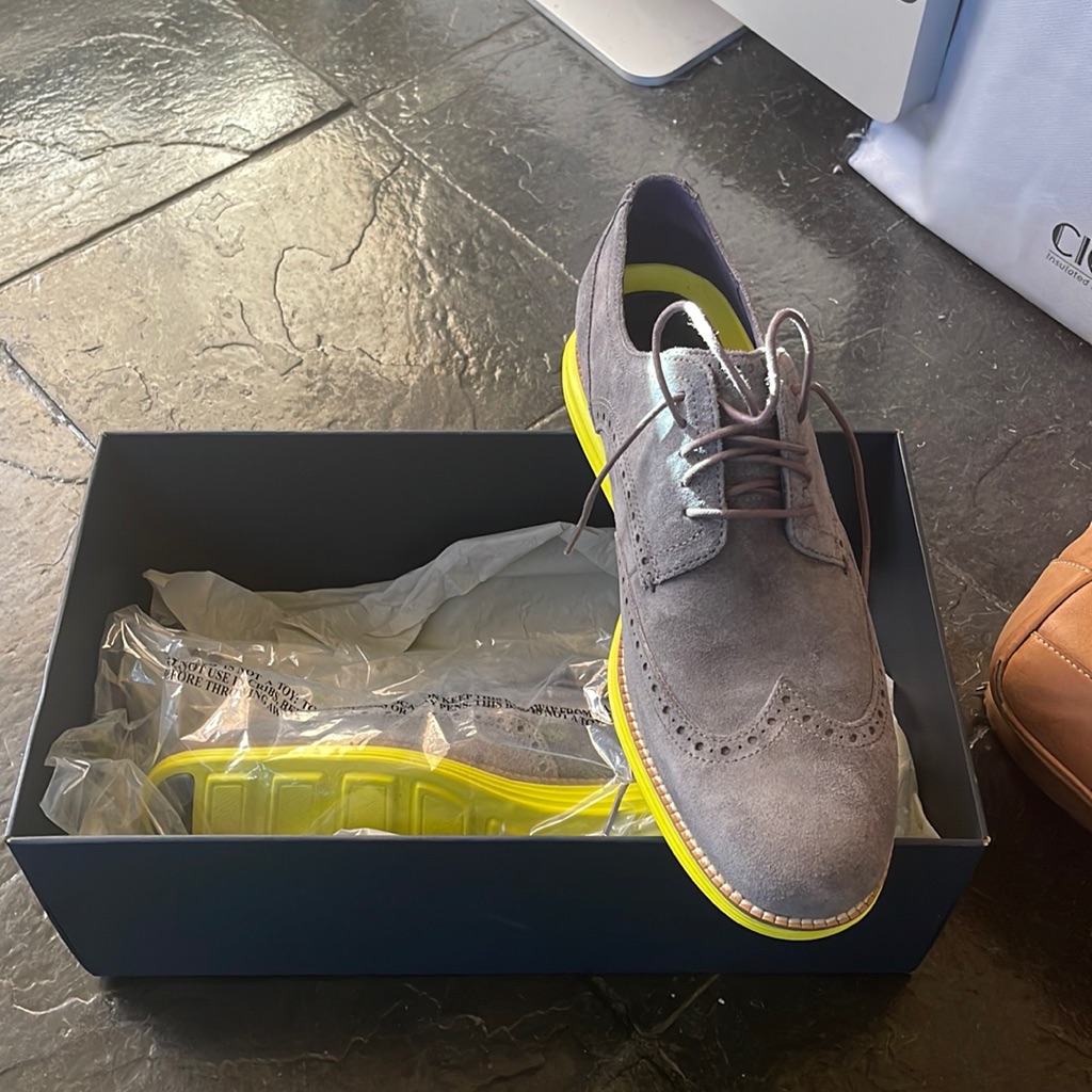 New, Never Worn Grey Mens Cole Hann Shoes 11.5